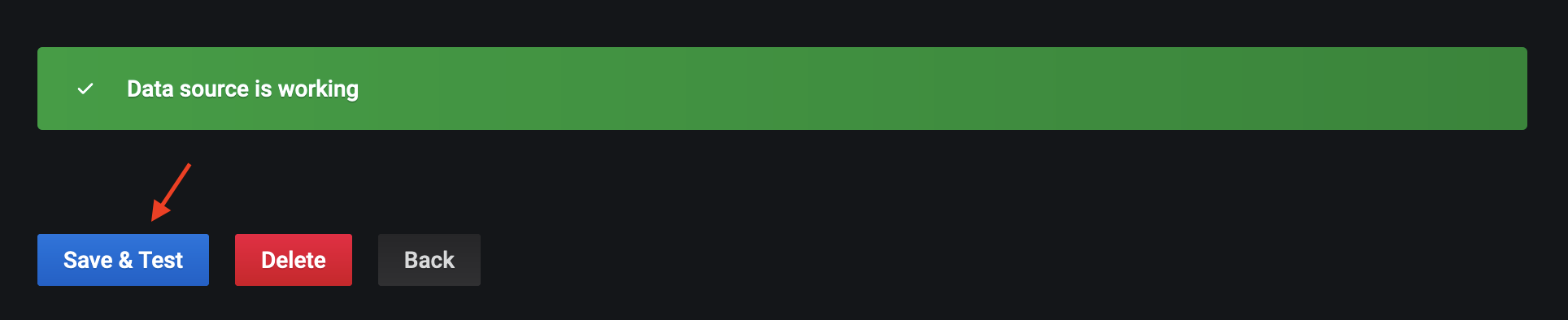 Green message bar